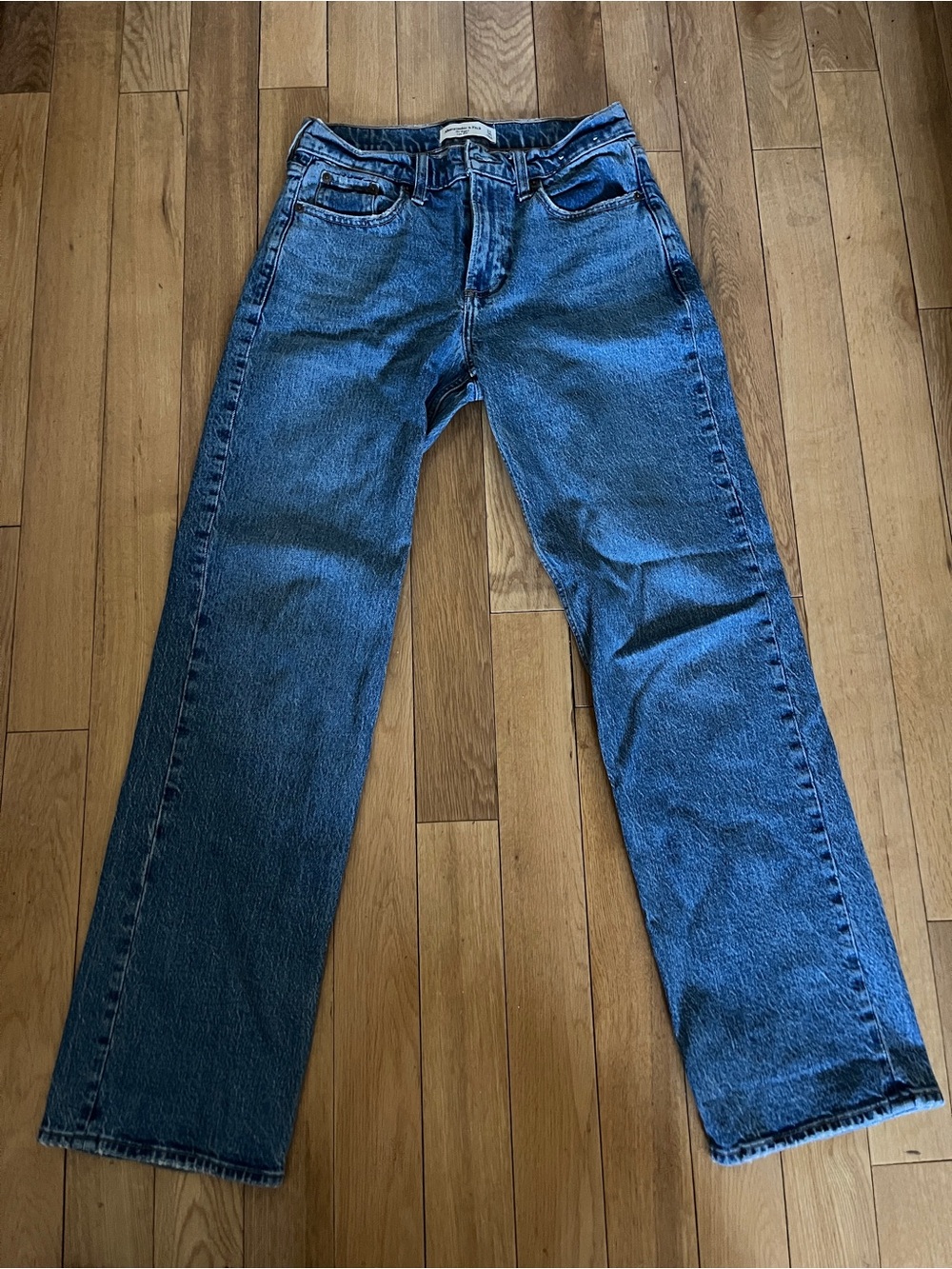 Abercrombie & Fitch Straight-Leg Jeans - Blue Denim